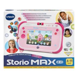 VTECH Storio Max 2.0 Consola 5 5 Pink - Tableta educativa de 5 pulgadas para niños 3-11 años