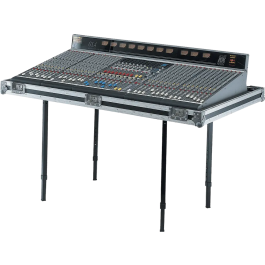 Quiklok Mesa Plegable XL para Teclado, Mezclador y Altavoz con Altura Ajustable (740-1180mm) - Carga Máxima 113.10 kg