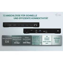 Hub USB i-Tec TB4TRIPLEDOCKPD