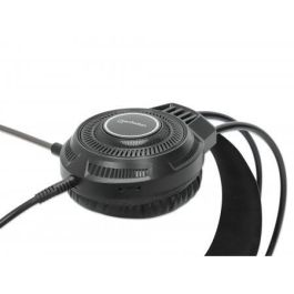 MANHATTAN 180696 Auriculares Gaming Over-Ear RGB USB con Micrófono Cableado para PC, PS5, PS4, Switch