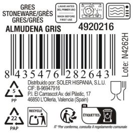 Bandeja Oval Gris Almudena 29x13.5 cm - Inde (24 Unidades) Bandeja Oval Gris Almudena 29x13.5 cm - Inde (24 Unidades)