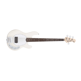 Sterling Bajo Eléctrico Stingray Ray4 M/R Vintage Cream con Preamplificador de 2 bandas y Pastilla Humbucker