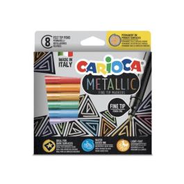 Rotulador Carioca Metallic Punta Fina Caja De 8 Colores Surtidos Precio: 4.49999968. SKU: B1AVE98NDC