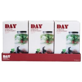 Day Dispensador de Bebida 4 L con Grifo Cristal Líneas Verticales Tapa Metal