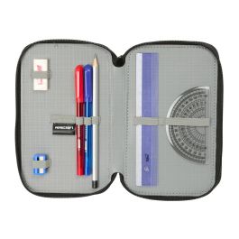 Plumier Triple Minecraft Tnt Multicolor 12,5 x 19,5 x 5,5 cm 37 Piezas