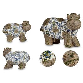 Figura de Vaca Mosaico Azul Ibergarden - Poliresina 18.5x33.5x46.5 cm (2 Unidades) Precio: 87.89000044. SKU: B1JSECNGJN