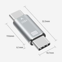 MicroConnect USB-C male-male adapter, 240W, 40Gbps, USB4 Gen 3x2 MicroConnect USB-C male-male adapter, 240W, 40Gbps, USB4 Gen 3x2