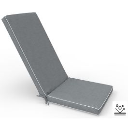 DKD Home Decor Cojín Tumbona Terraza y Jardín Gris Claro Blanco Poliéster Repelente al Agua 42 x 5 x 115 cm Precio: 30.79000001. SKU: B13ZYL8APX