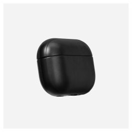 Nomad Modern Leather Case AirPods Pro 2 - Funda de cuero y microfibra con exterior de policarbonato, negro