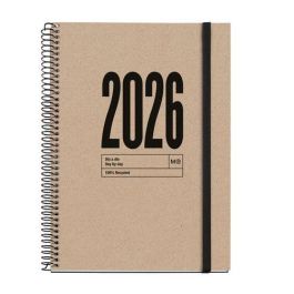 Agenda Anual (2026) Miquelrius Recycled Espiral Tapa Dura Con Goma Plus 155X213 D/P Natural Precio: 17.89000004. SKU: B18Z4KCS9T