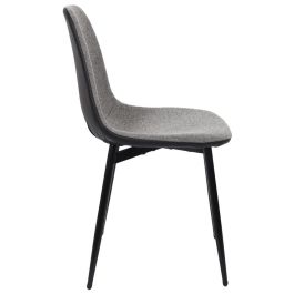 Silla Memphis Gris Y Negro Home Deco Factory