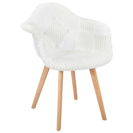 Silla Butaca Patchwork Blanca Home Deco Factory Precio: 81.50000012. SKU: B1CAF45NV2