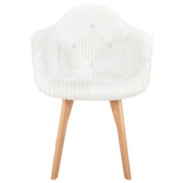 Silla Butaca Patchwork Blanca Home Deco Factory