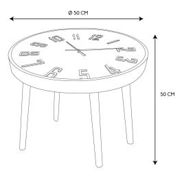 Mesa Auxiliar Reloj Home Deco Factory diámetro 50 cm