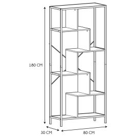 Estantería Edison Home Deco Factory 80x30x180 cm