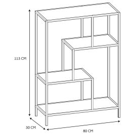 Estantería Edison Home Deco Factory 80x30x113 cm