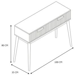 Consola Con 2 Cajones Klaus Home Deco Factory