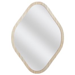 Espejo deco contorno madera rombo h60cm elio