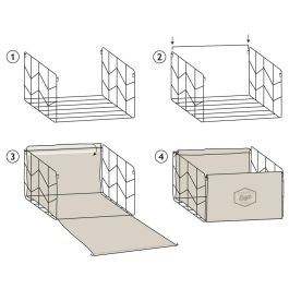 Cesta Plegable 35X23 Home Deco Factory altura 18 cm