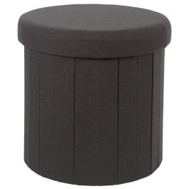 Caja-Puf Plegable Negro Home Deco Factory diámetro 38cm Precio: 22.384999709600002. SKU: B1A6WNHL9C