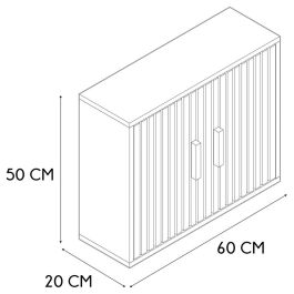 Armario Pared Klaus 60X20 Home Deco Factory altura 50