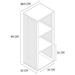 Estantería Klaus Con 3 Compartim Home Deco Factory