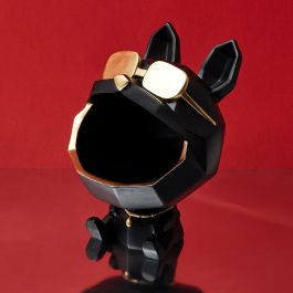 Vaciabolsillos decorativo perro negro