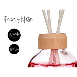 Mikado 100 ml con varilla fresa y nata - Acorde, vidrio y madera, rosa, 5.5x21.3x5.5 cm (12 Unidades) Mikado 100 ml con varilla fresa y nata - Acorde, vidrio y madera, rosa, 5.5x21.3x5.5 cm (12 Unidades)