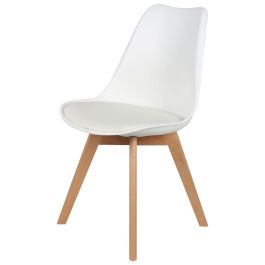 Silla Acolchada Blanca Home Deco Factory Precio: 47.49999958. SKU: B12CDY8Q5Y