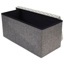 Banco-Puf Plegable Gris Home Deco Factory