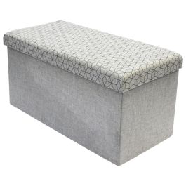 Banco-Puf Plegable Gris Claro Home Deco Factory Precio: 32.79000054. SKU: B1HX248HWQ