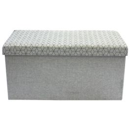 Banco-Puf Plegable Gris Claro Home Deco Factory