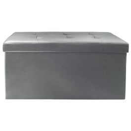 Banco-Puf Plegable Gris Home Deco Factory Precio: 38.4658996007. SKU: B1BJ9VAJ36