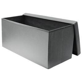 Banco-Puf Plegable Gris Home Deco Factory