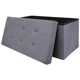 Banco-Puf Plegable Gris Oscuro Home Deco Factory Precio: 30.50000052. SKU: B17JWXNL4H