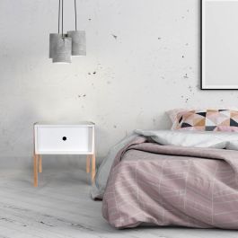 Mesita De Noche Apilable Blanc Home Deco Factory