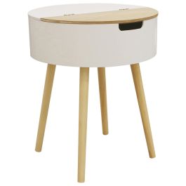 Mesa cofre blanco madera