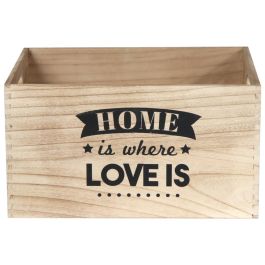 Juego De 3 Cajas Madera "Home" Home Deco Factory