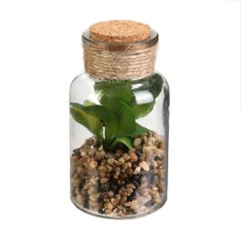 Planta Artificial Con Bote Vidri Home Deco Factory