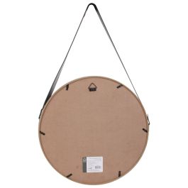 Espejo redondo con asa de pu madera 40cm Espejo redondo con asa de pu madera 40cm
