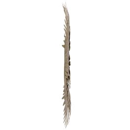 Espejo Plumas Doradas Home Deco Factory diámetro 53 cm