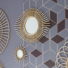 Espejo Ratán Home Deco Factory 58 cm