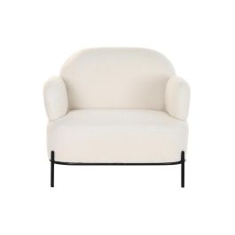 DKD Home Decor Butaca Moderno Blanco Negro 74 x 77 x 86 cm