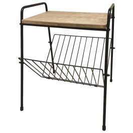 Mesa auxiliar con revistero 45.5x36x30cm Mesa auxiliar con revistero 45.5x36x30cm