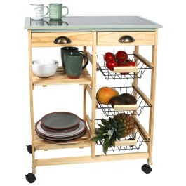 Mesa Camarera Cocina Con Ruedas Home Deco Factory