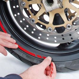 Foliatec FO34440 Tiras para Llantas de Moto Pin Striping Racing Rojo 14 Bandas 7mm x 41cm