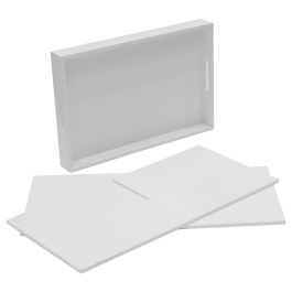 Mesa auxiliar bandeja desmontable blanca Mesa auxiliar bandeja desmontable blanca
