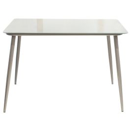 Mesa Cristal Gris Home Deco Factory 110x70 cm