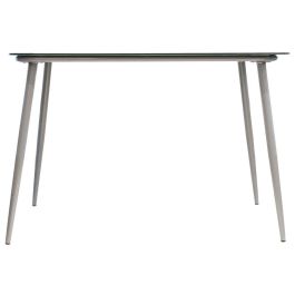 Mesa Cristal Gris Home Deco Factory 110x70 cm