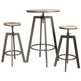 Juego De Mesa Con 2 Taburetes Home Deco Factory